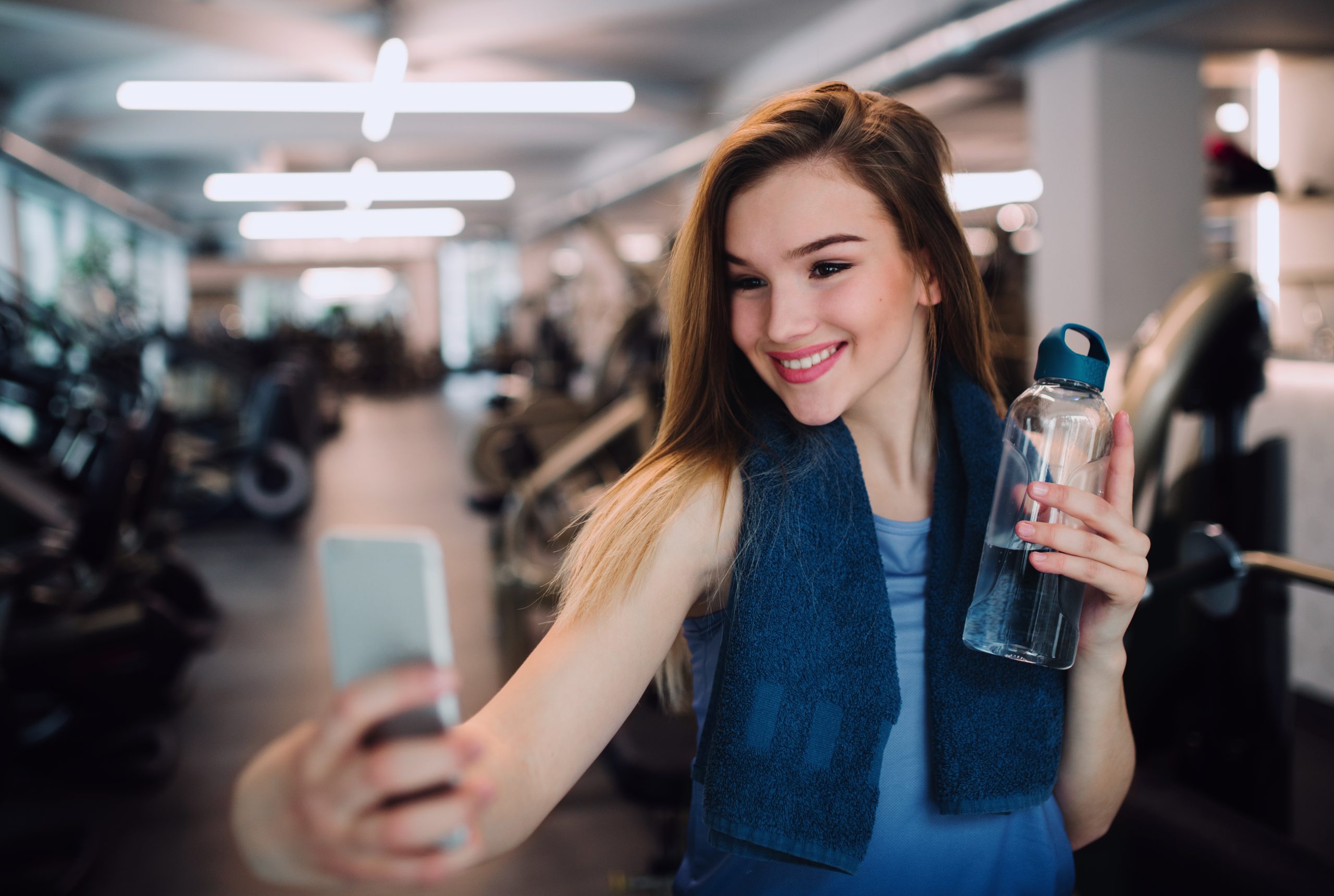 Gym Female Smartphone