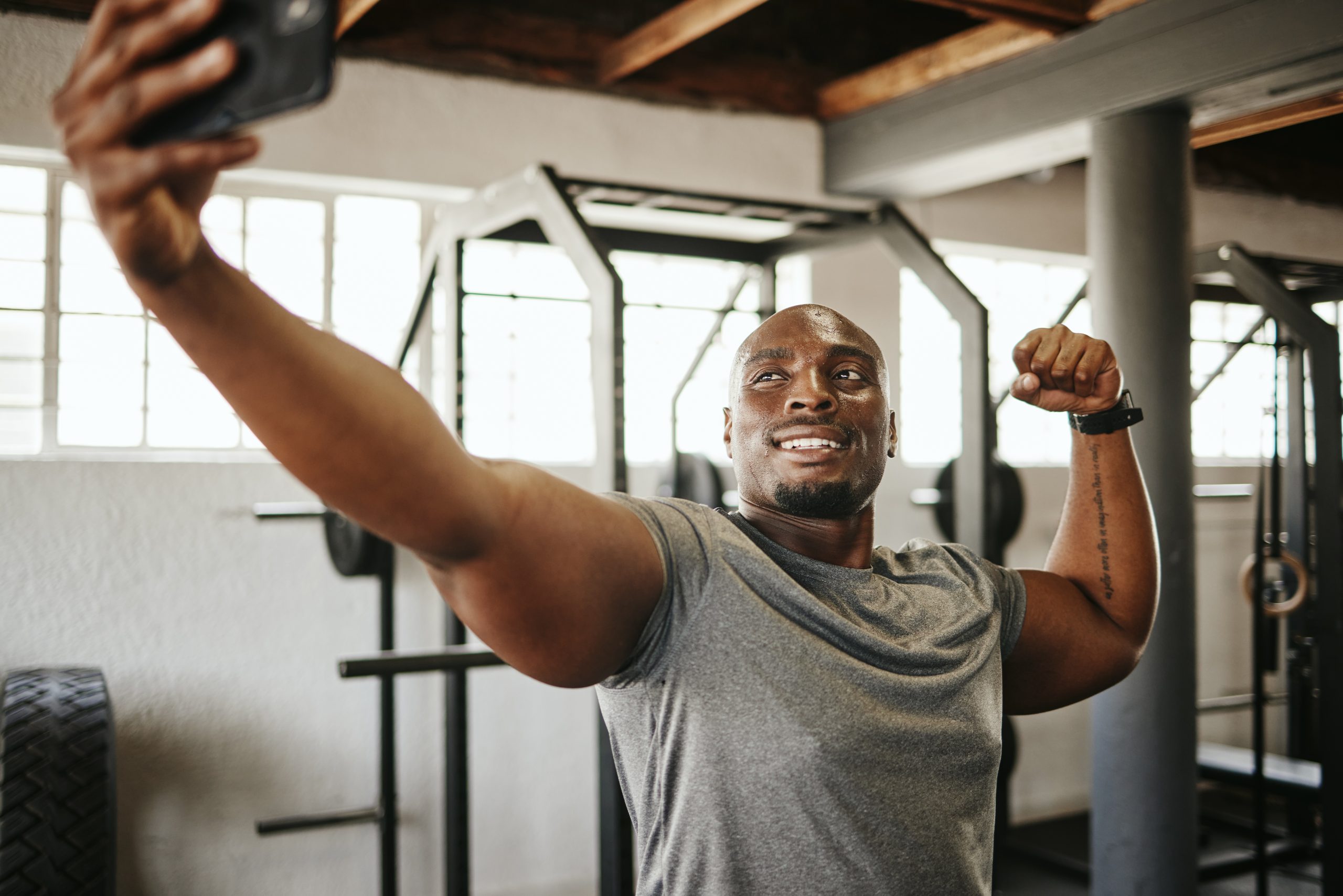Gym Male Selfie